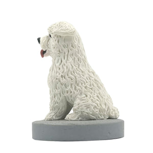 Bobblehead à animal de compagnie personnalisé - chien blanc