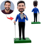 Business Golf Man personnalisé Bobblehead