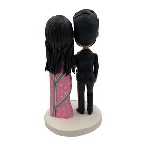 Bobblehead personnalisé de couple indien